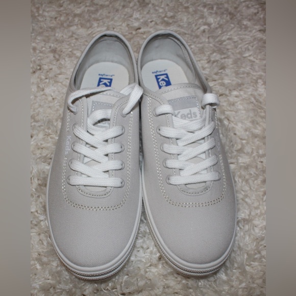 Keds Women’s Breezie Canvas Casual Sneakers (Gray) - Picture 2 of 5